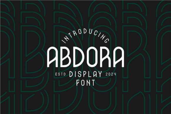 Abdora: The Display Font That Elevates Your Campaign Visuals