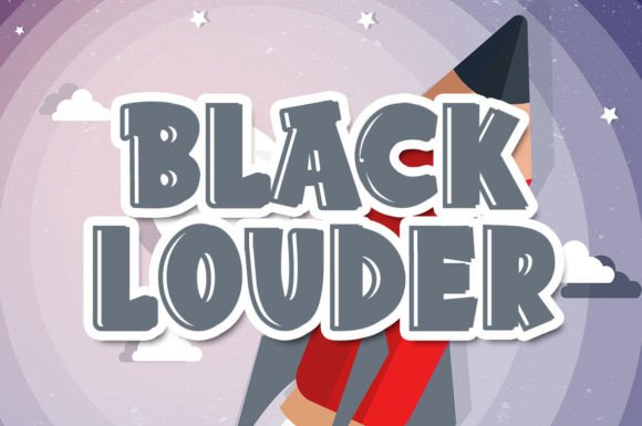 Black Louder: A Modern Display Typeface for Bold Web Design