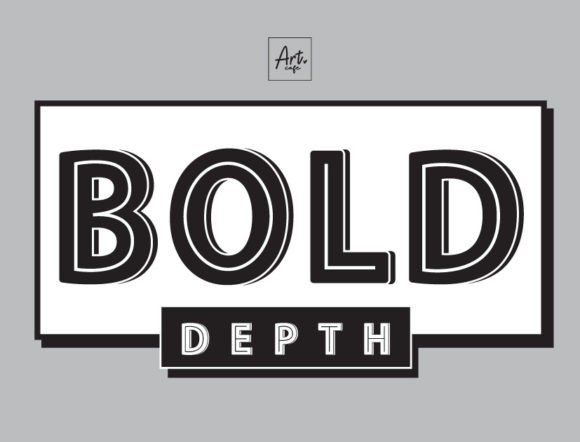 Bold Depth: A Robust Display Font for Standout Branding