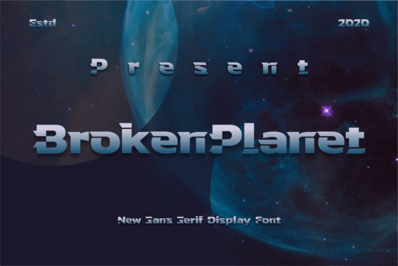 Broken Planet: A Bold Display Typeface for Modern Editorial Design