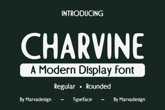 Charvine: The Magical Display Typeface for Modern Web Design