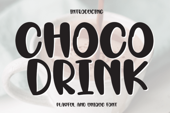 Choco Drink: A Playful Display Typeface for Modern Editorial Design