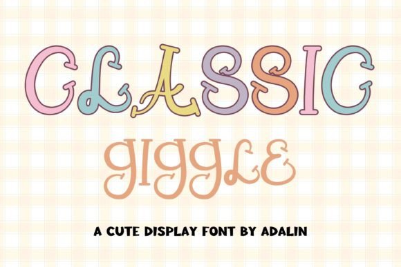 Classic Giggle: A Playful Display Typeface for Editorial Design
