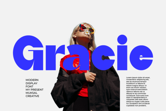 Gracie: The Modern Display Font for Editorial Design