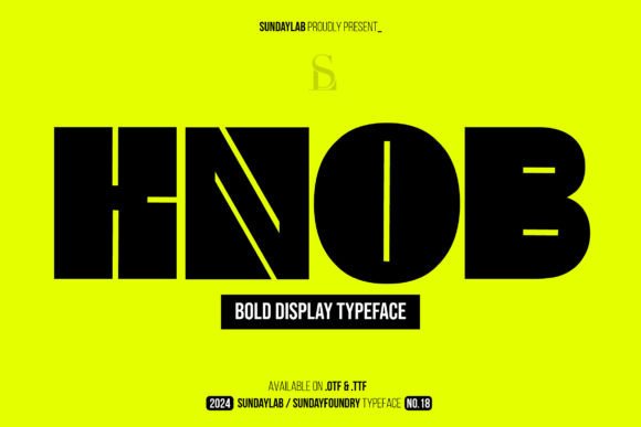 Knob Typeface: The Bold Font for Handmade Product Labels