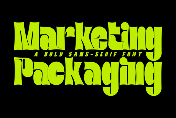 Marketing Packaging: The Bold Display Font for Handmade Creators