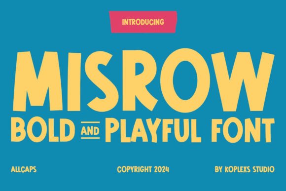 Misrow: The Bold Serif Display Font for Campaigns That Pop