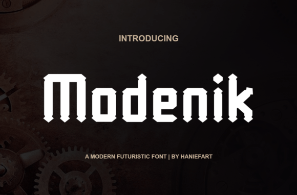 Modenik: The Modern Display Typeface for Editorial Design