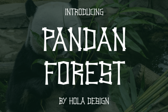 Pandan Forest: A Whimsical Display Typeface for Digital Storytelling