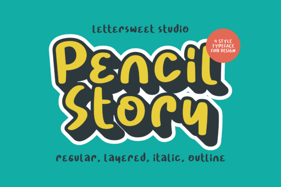 Pencil Story: A Whimsical Display Font for Playful Branding