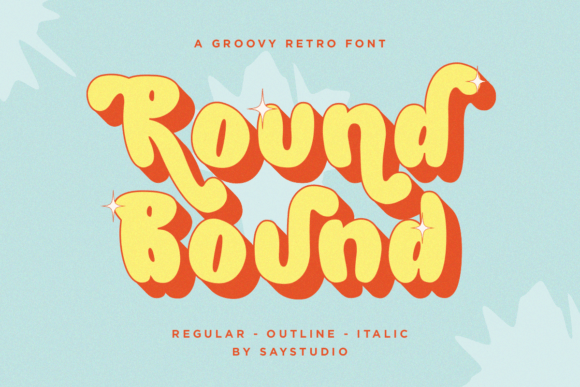 Round Bound: A Retro Display Typeface for Modern Web Design