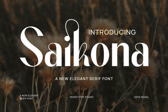 Saikona: The Display Typeface for Modern Editorial Design
