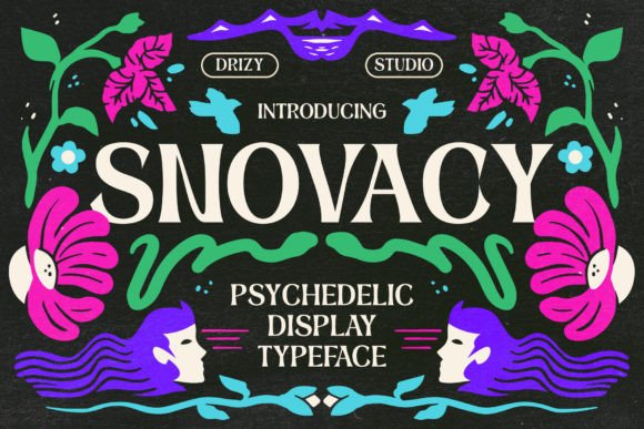 Snovacy: A Vibrant Display Typeface for Creative Web Design