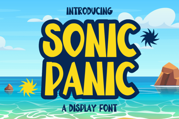 Sonic Panic: The Bold Display Font That Brings Handmade Products to Life