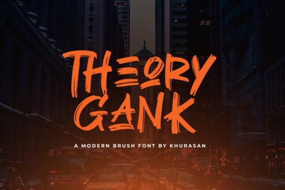 Theory Gank: A Modern Display Typeface for Bold Digital Design