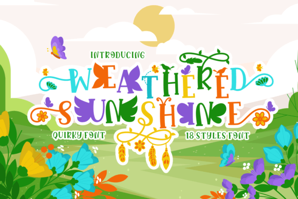 Weathered Sunshine: A Display Typeface for Handmade Brands
